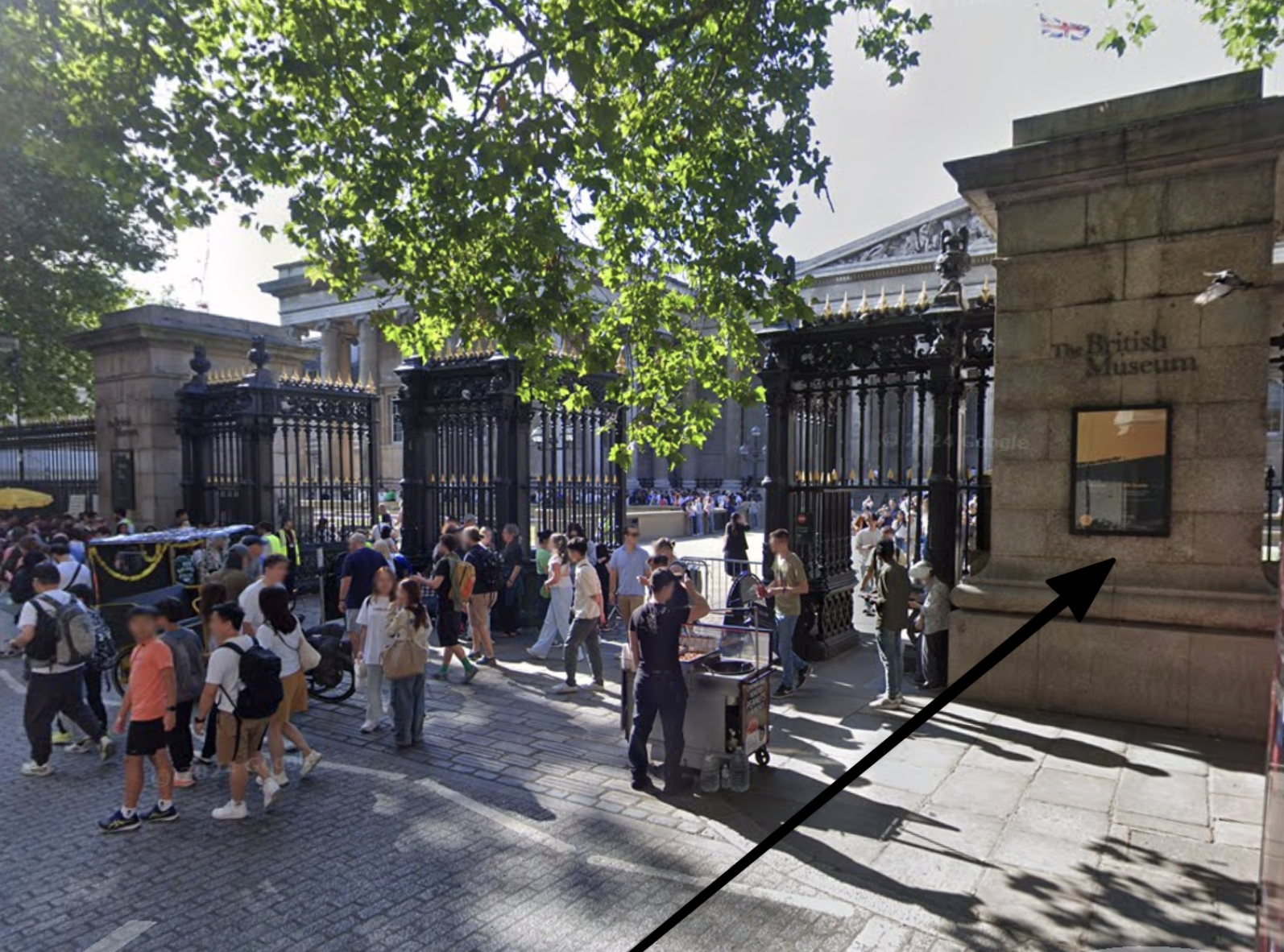 Main entrance, British Museum, Great Russell Street, London WC1B 3DG